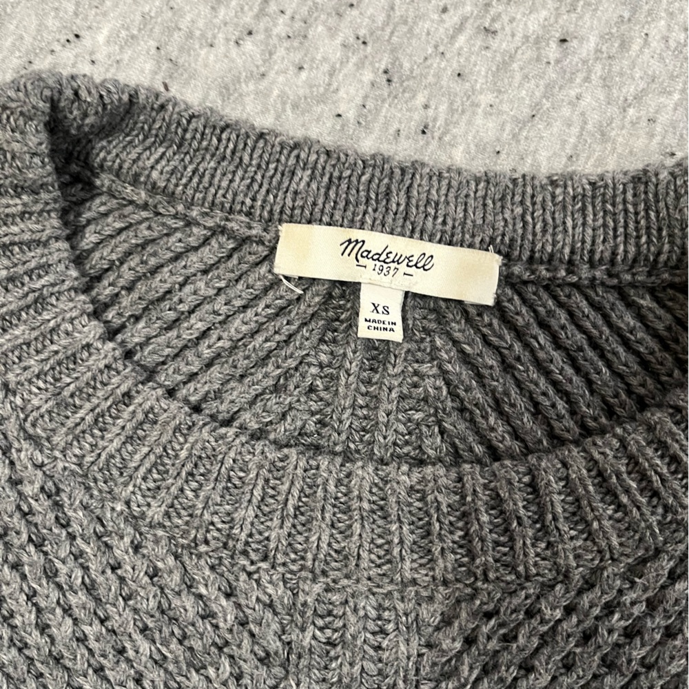 Women’s Madewell Grey Sweater XS - Picture 3 of 5